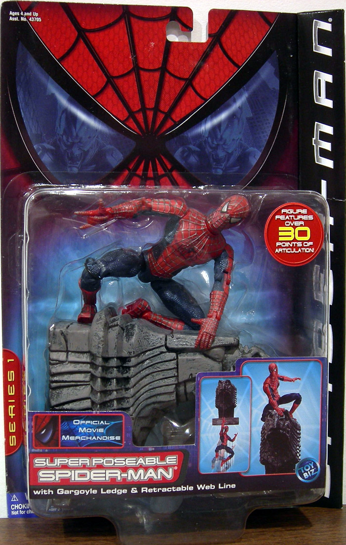 Super Poseable Spider-Man Movie Action Figure Toy Biz