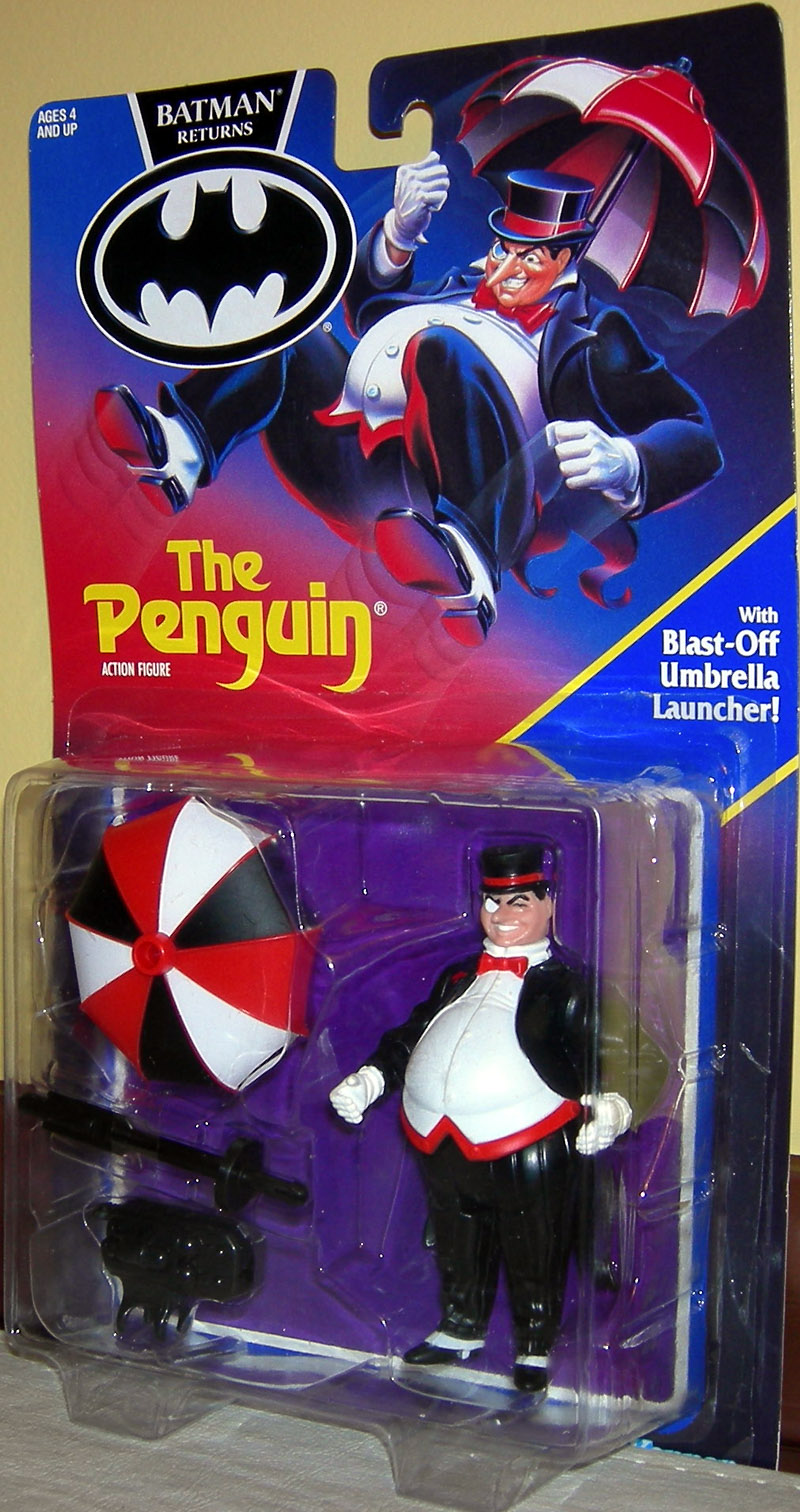 Penguin Figure Batman Returns Movie Blast-Off Umbrella