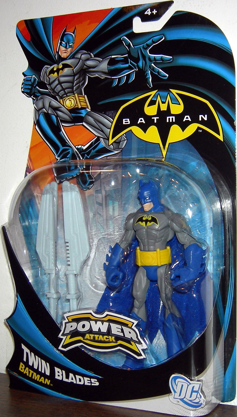 Batman Power Attack Action Figure 2011 Mattel Lava Mission Twin Blades C23 for sale online 