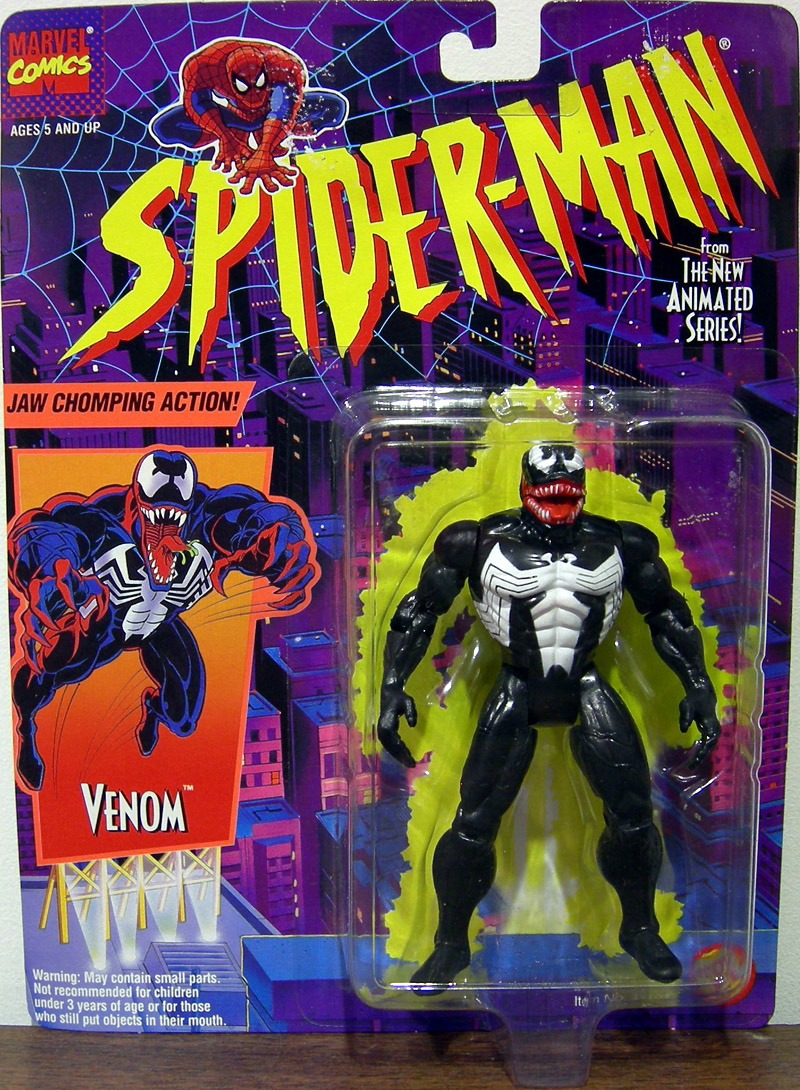 Venom Spider-Man Animated Action Figure Jaw Chomping Action