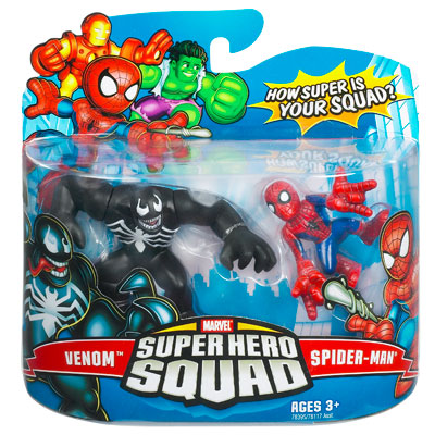 Venom Spider-Man Marvel Super Hero Squad action figures