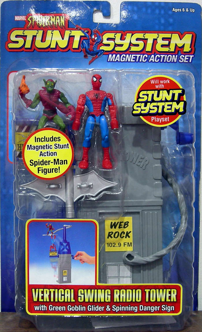 spiderman tower toy