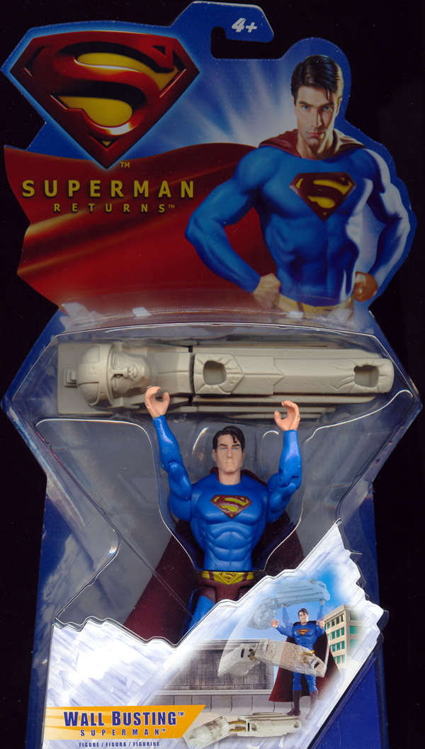 Wall Busting Superman Returns Movie action figure