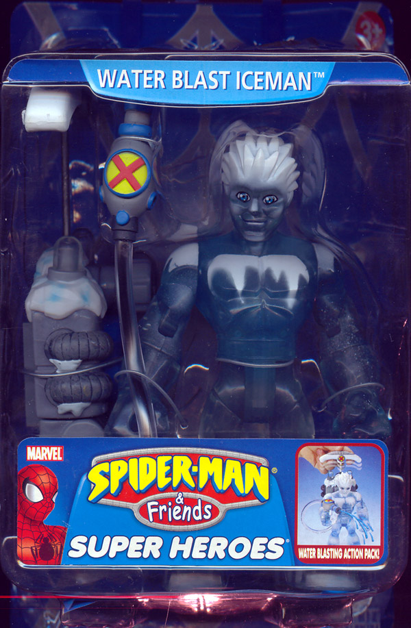 Water Blast Iceman Figure SpiderMan Friends Super Heroes