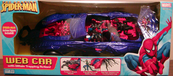 Web Car Amazing Spider-Man Villain Trapping Action figure vehicle