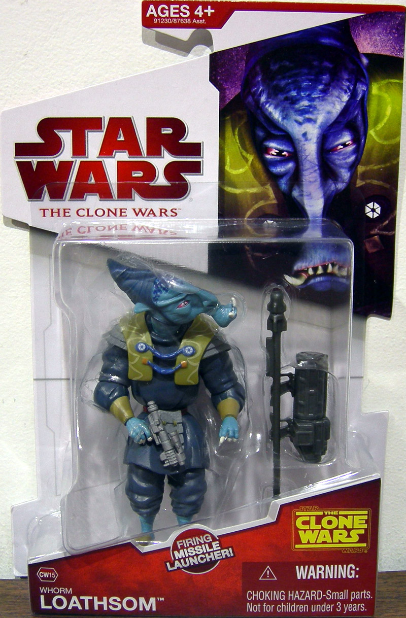 Hasbro Star Wars Clone 2009 General Whorm Loathsom Action Figure Cw15 for sale online 