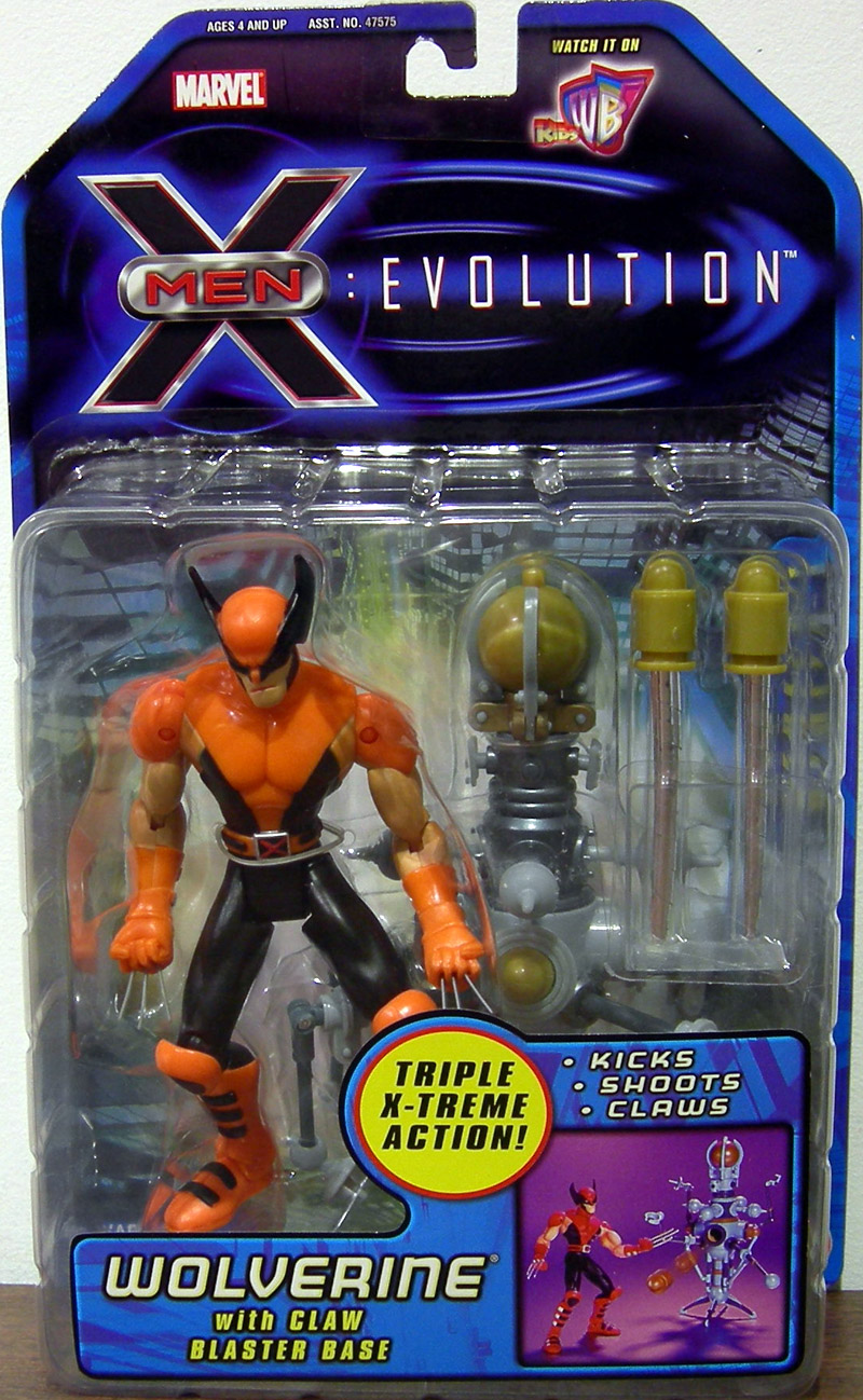 Wolverine Figure Evolution Animated Series X Men Claw Blaster Base