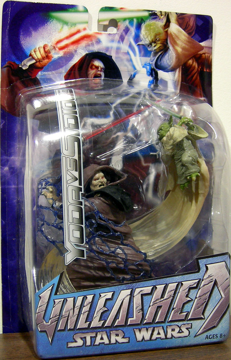 Yoda vs Sidious Unleashed Star Wars action figures